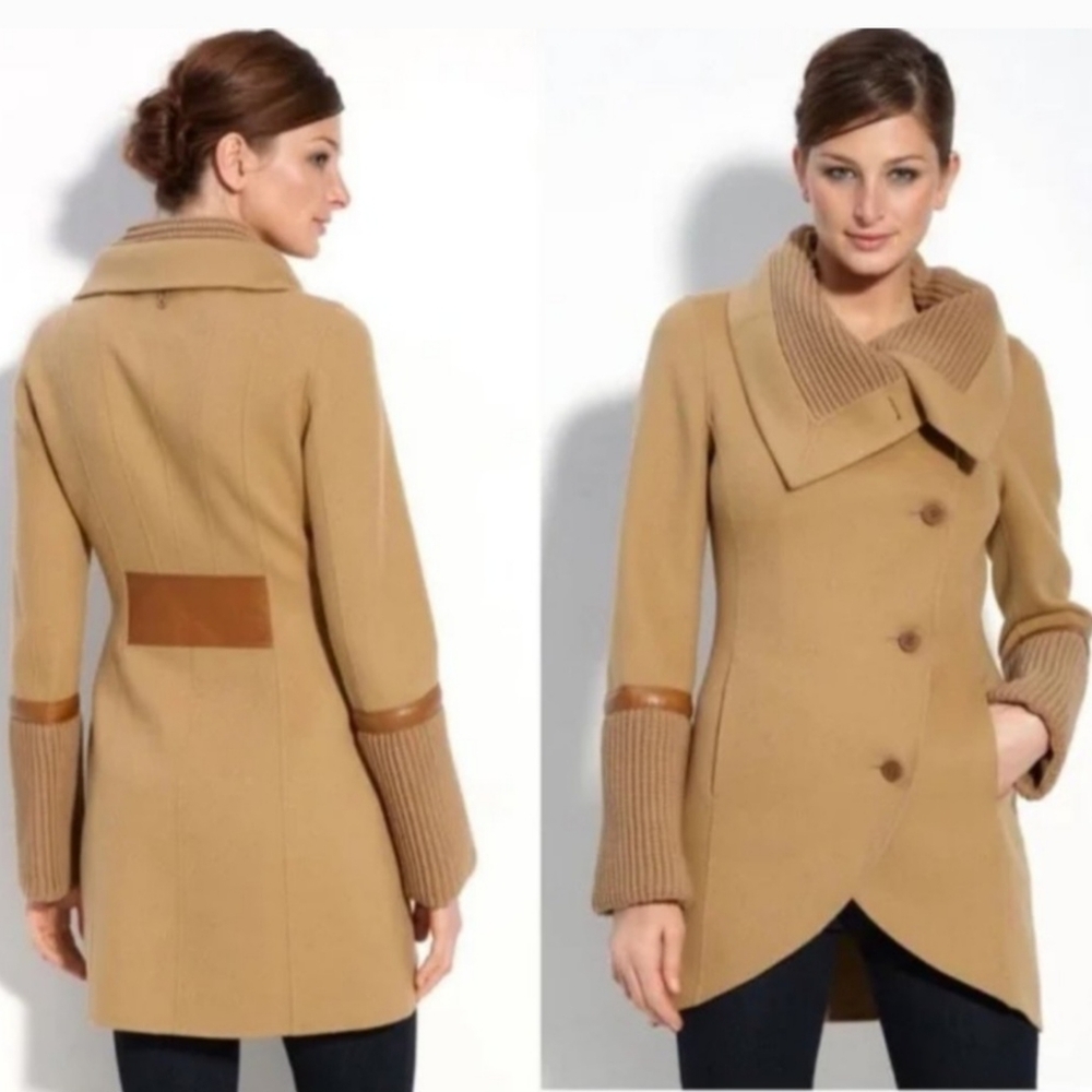 Mackage Tessa Camel wool & knit Coat